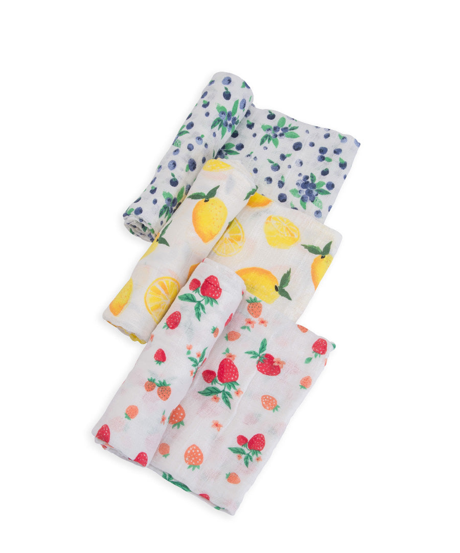 Little Unicorn Muslin Swaddles 3 Pack