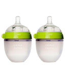 Comotomo Natural Silicone Baby Bottle 150ml 2 Pack - Green