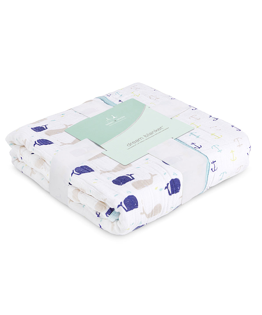 Aden Anais Classic Muslin Dream Blankets high sea Swaddle Shop