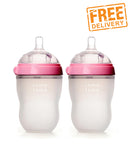 Comotomo Natural Silicone Baby Bottle 250ml 2 Pack
