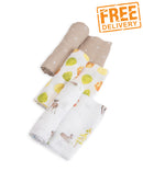 Little Unicorn Muslin Swaddles 3 Pack Various Prints