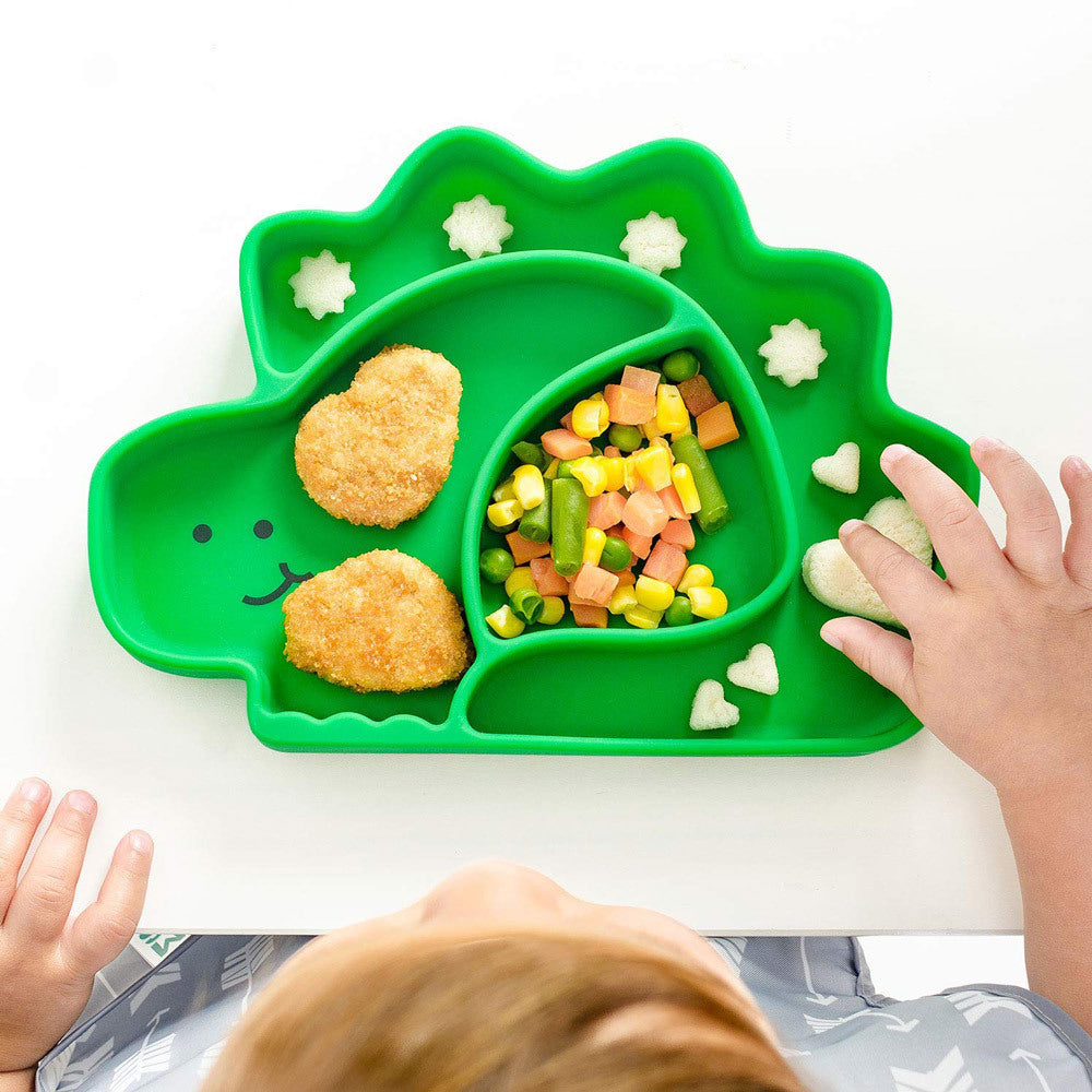Bumkins Silicone Grip Dish - Dinosaur