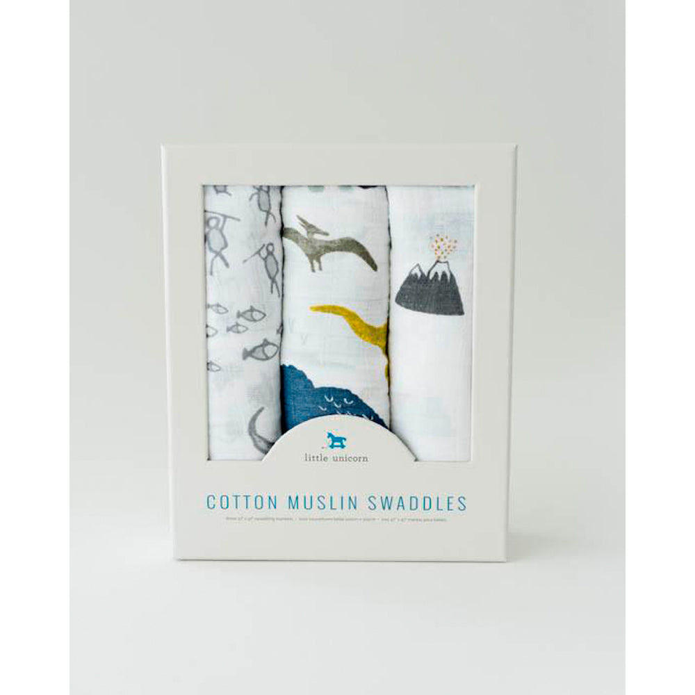 Little Unicorn Muslin Swaddles 3 Pack