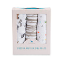 Little Unicorn Muslin Swaddles 3 Pack Various Prints