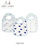 NEW Print Aden + Anais  Classic Snap Bibs 3 Pack - Various Prints