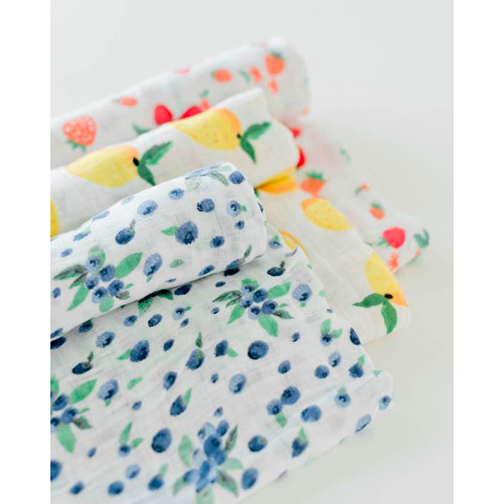 Little Unicorn Muslin Swaddles 3 Pack