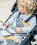 Weegoamigo Bamboo/Cotton Knitted Baby Blanket - Geo Charcoal