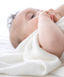 Little Bamboo Bassinet/Cradle Airflow Cellular Blanket