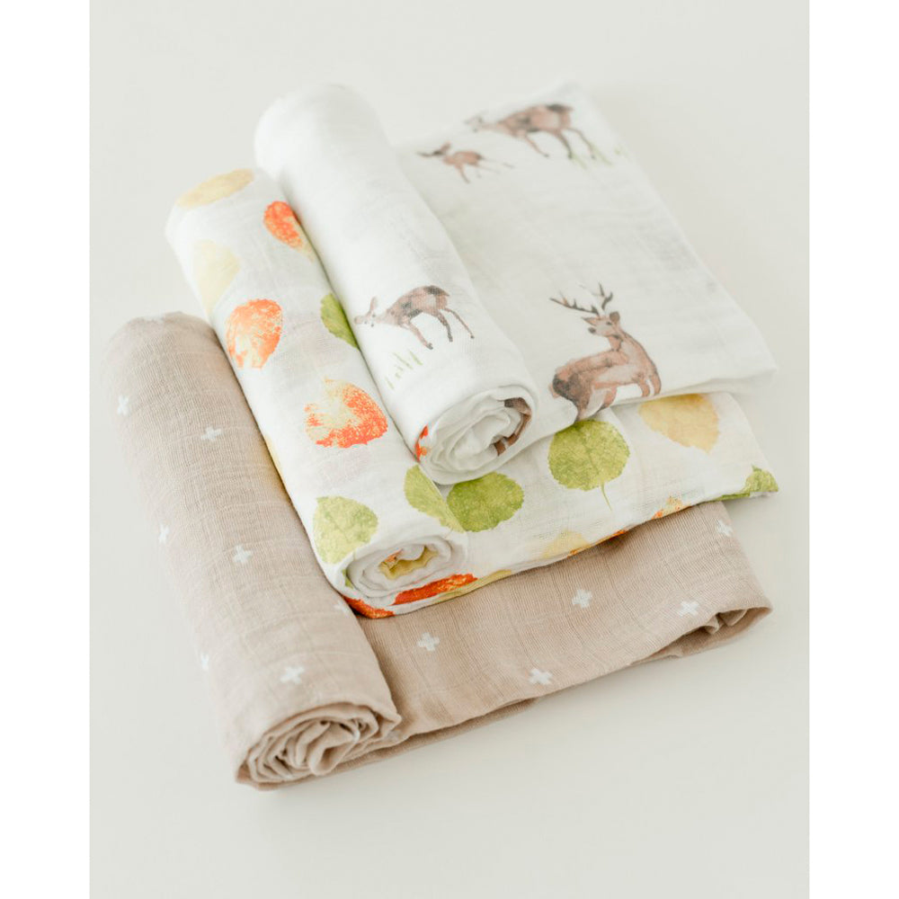 Little Unicorn Muslin Swaddles 3 Pack