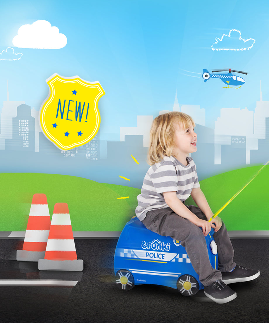 Trunki Ride-On Suitcase - Percy Police Car