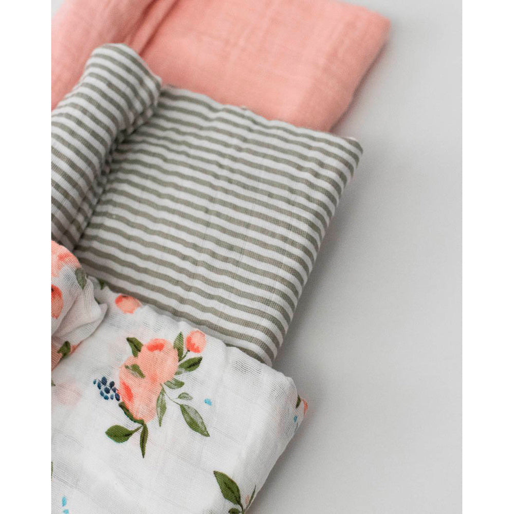 Little Unicorn Muslin Swaddles 3 Pack