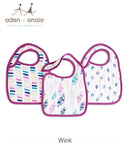 NEW Print Aden + Anais  Classic Snap Bibs 3 Pack - Various Prints