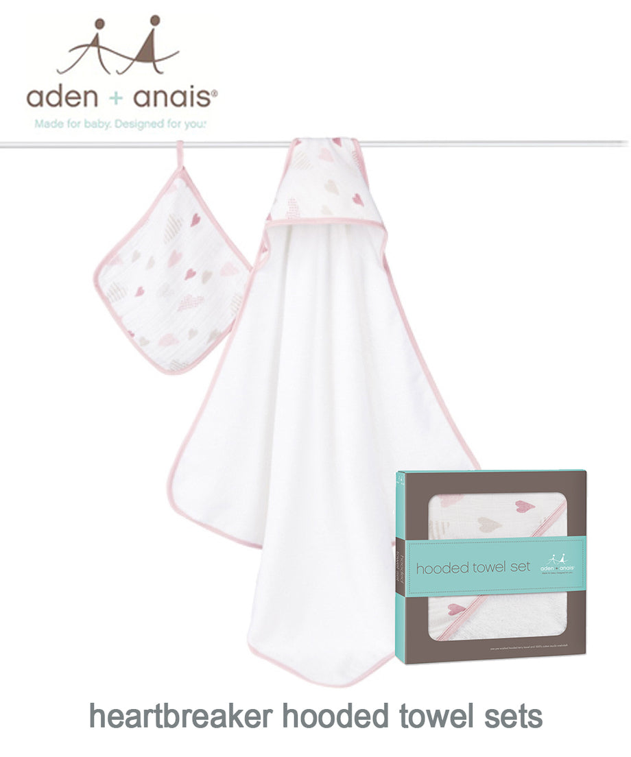 Aden + Anais Hooded Towel and Washcloth Set