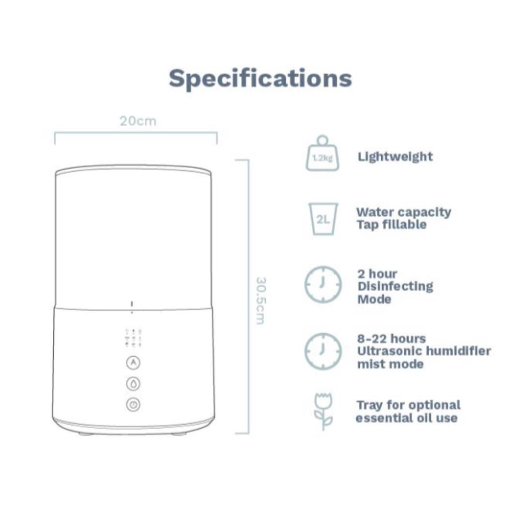 Air Purifier with Sterilization Mode + Free Breath Blend oil by Lively Living