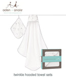 Aden + Anais Hooded Towel and Washcloth Set - Various Prints