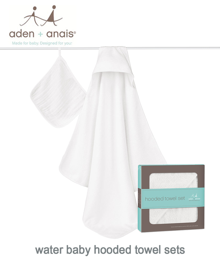 Aden + Anais Hooded Towel and Washcloth Set
