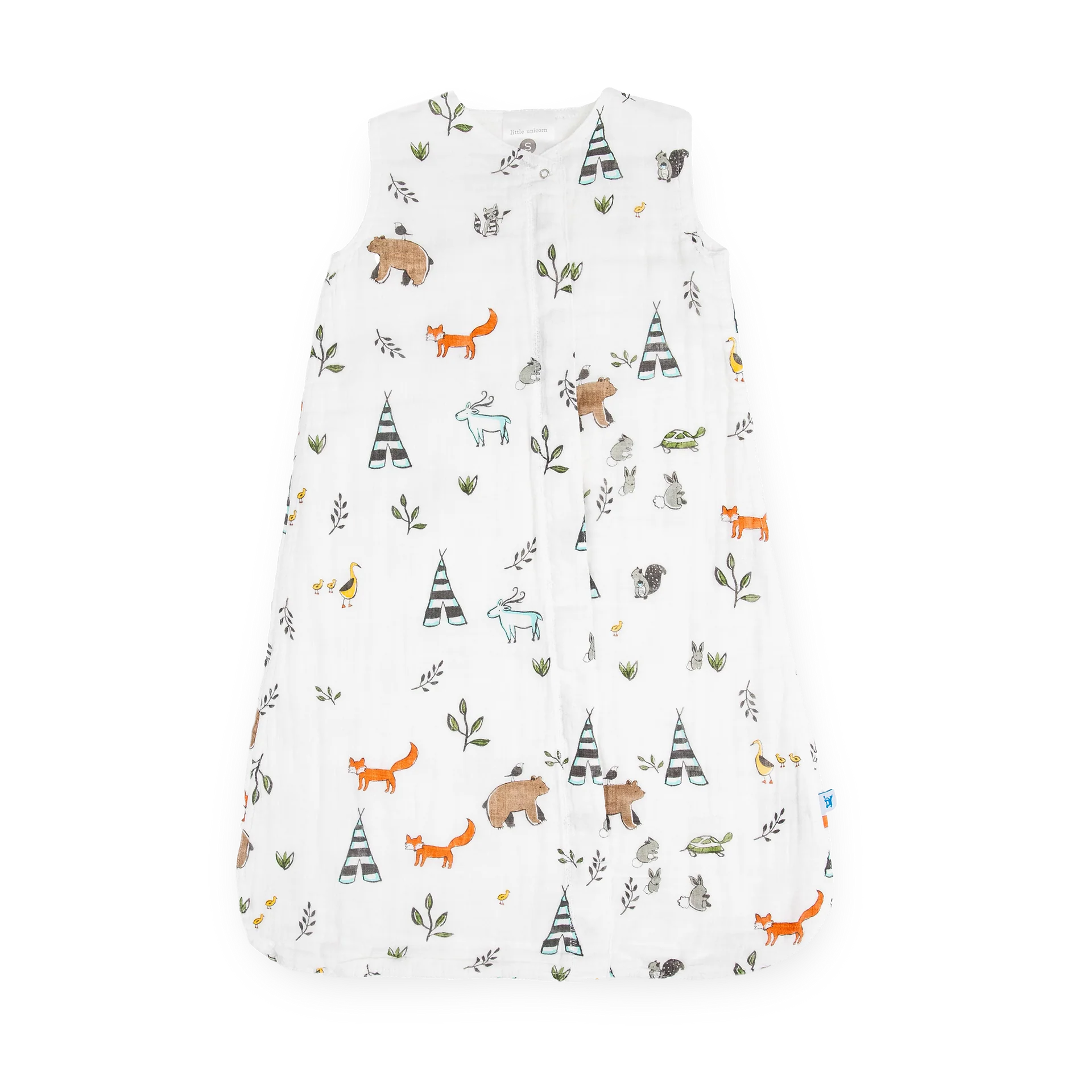 Little Unicorn 1.0 Tog Cotton Muslin Sleeping Bag