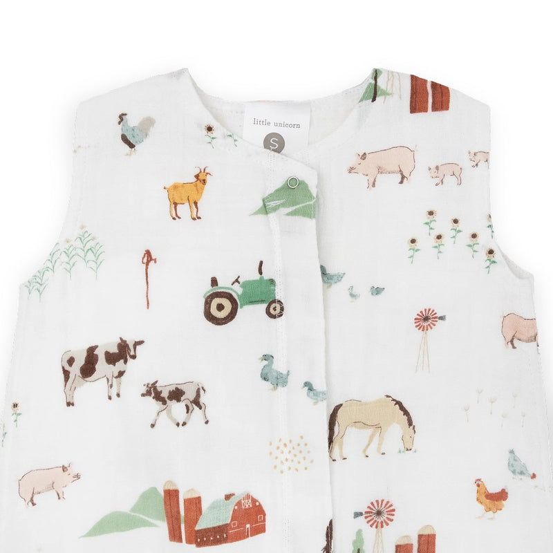 Little Unicorn 1.0 Tog Cotton Muslin Sleeping Bag