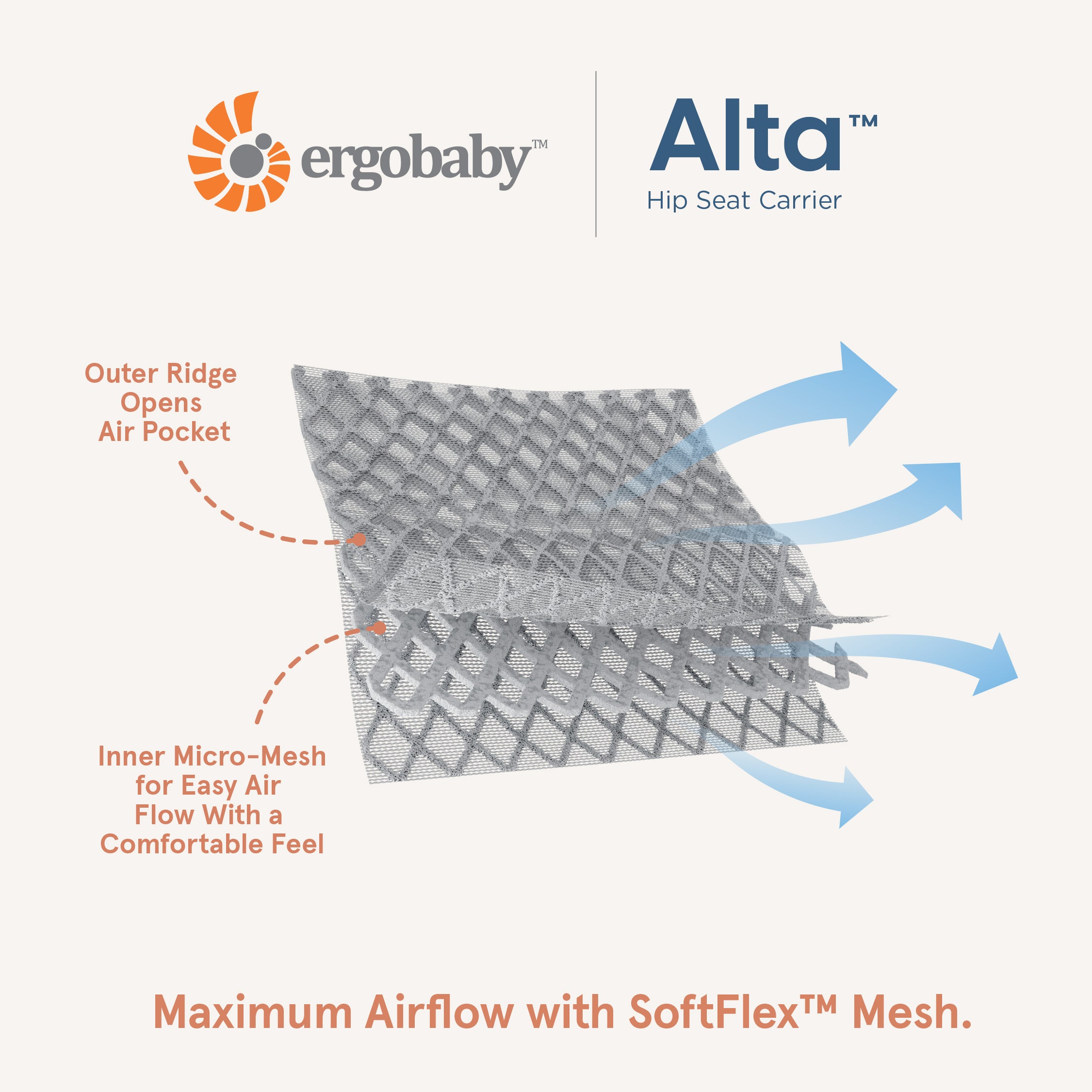 Ergobaby Alta Hip Seat Baby Carrier - More Colours Available