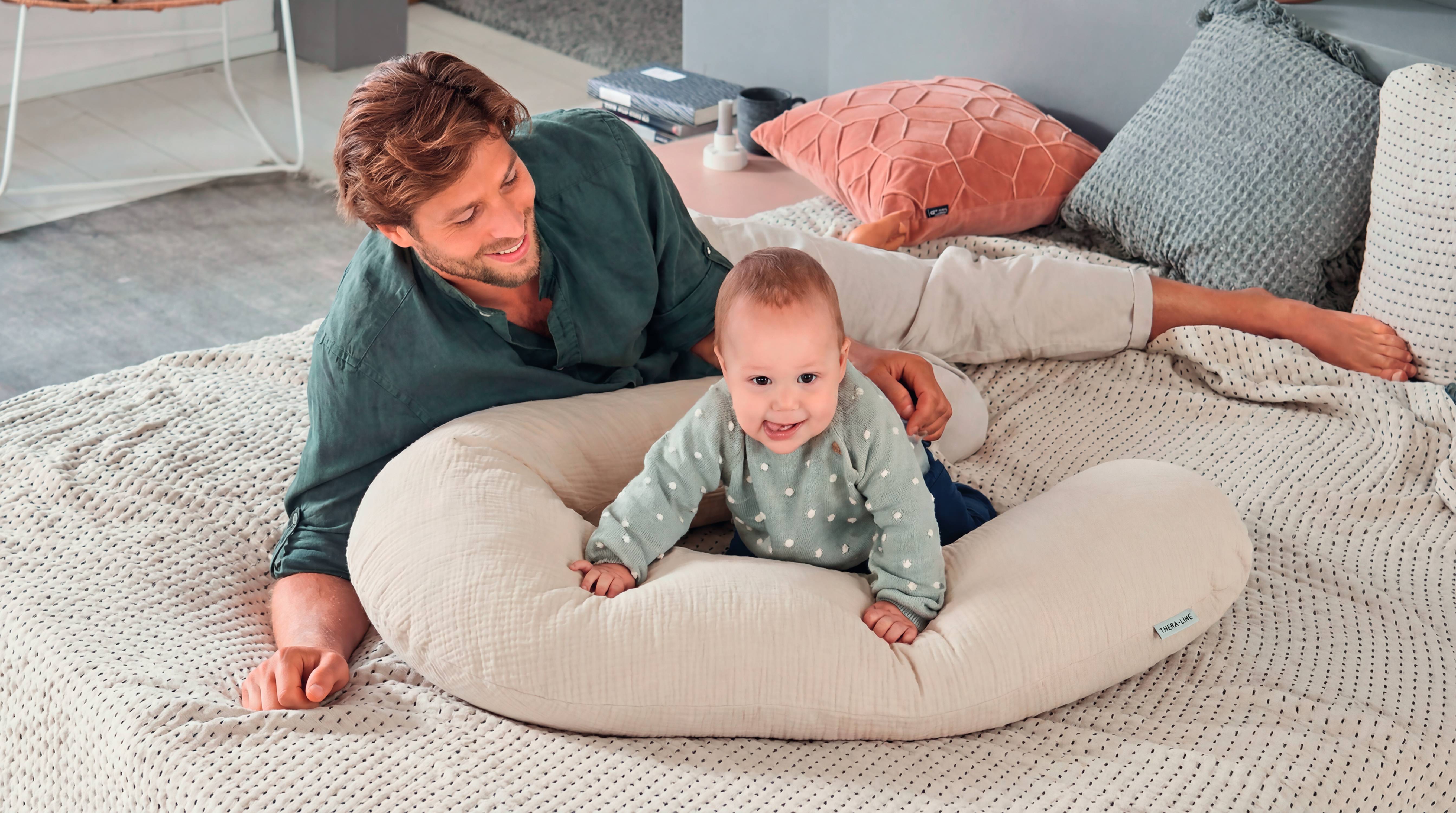 Theraline Muslin Maternity & Nursing Pillow - More Colours Available