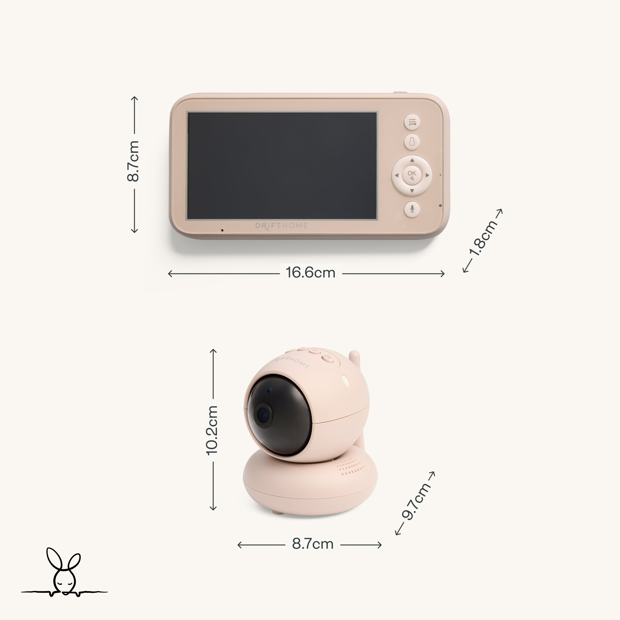 ergoPouch Drift Home Baby Monitor and Smart TOG Guide