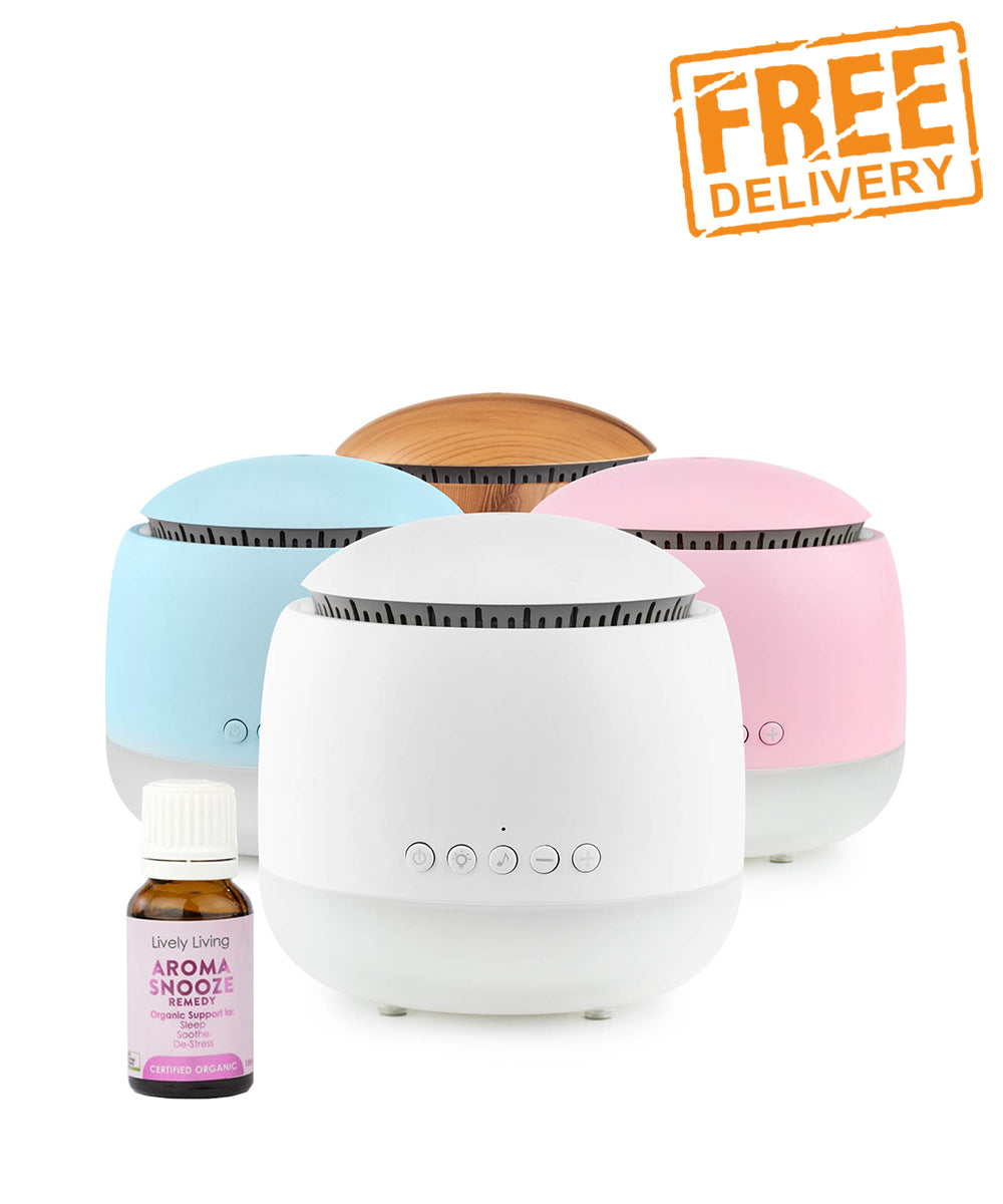 Aroma Snooze Sleep Aid Vaporiser + Free Aroma Snooze Oil by Lively Living