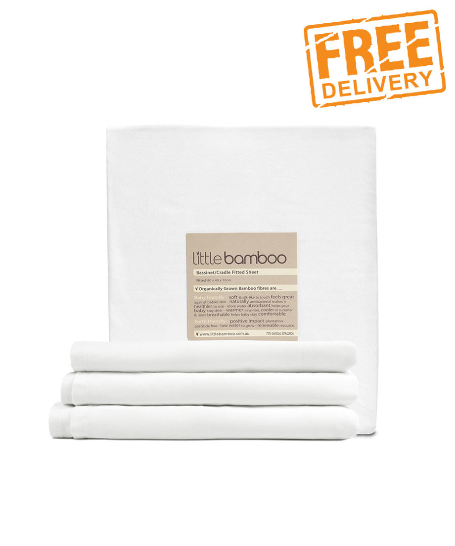 Little Bamboo Bassinet Fitted Sheet