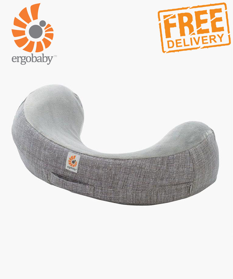 ergobaby Natural Curve Nursing Pillow - Heathered Grey