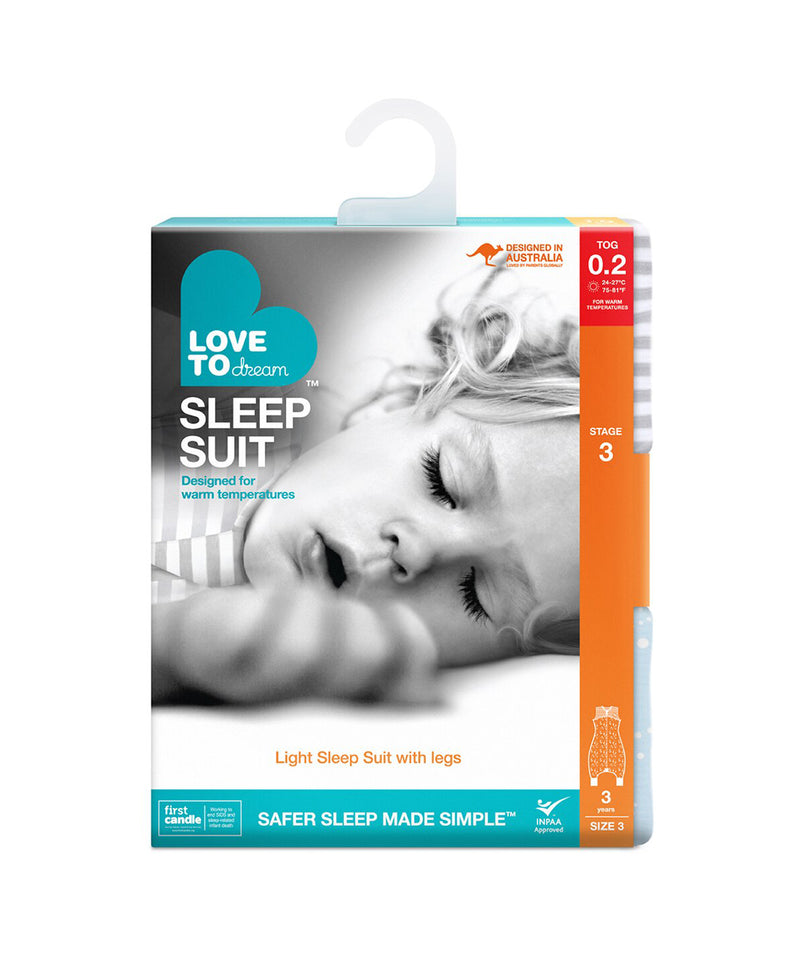 NEW Love to Dream™ Sleep Suit™ 0.2 Tog