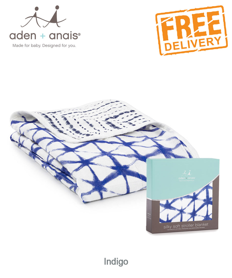 Aden + Anais Bamboo Silky Soft Stroller Blanket - Various Prints
