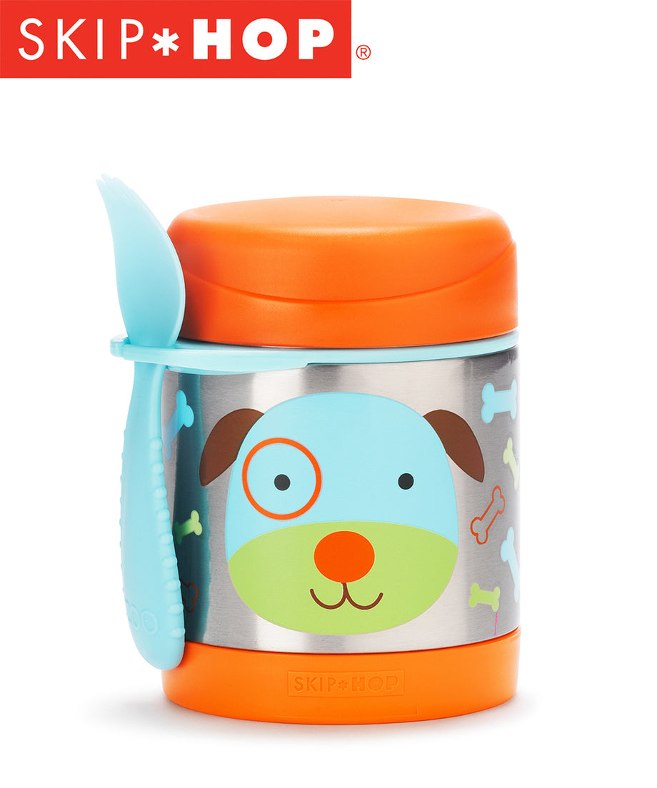 Skip Hop Zoo Insulated Food Jar + Spork - Various Designs