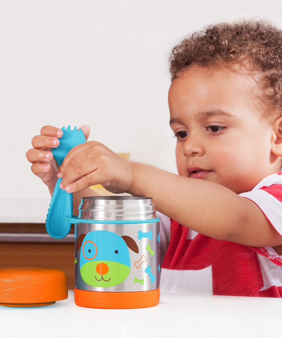 Skip Hop Zoo Insulated Food Jar + Spork - Various Designs
