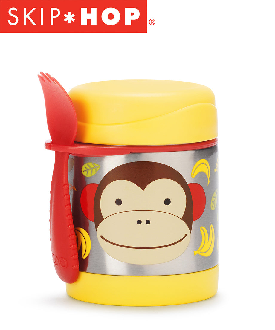 Skip Hop Zoo Insulated Food Jar + Spork - Various Designs