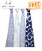 Aden + Anais Classic Swaddles 4 Pack - Seafaring