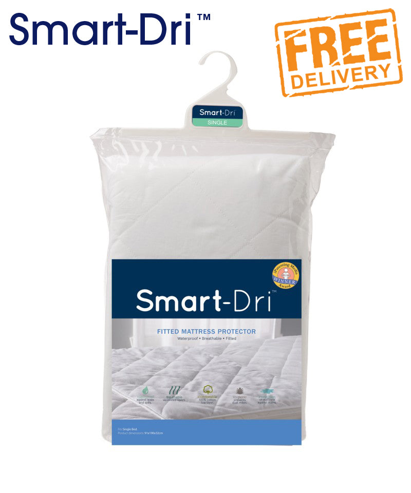 Smart-Dri Waterproof Mattress Protector - Single Bed