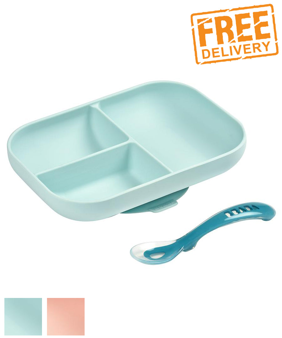 Beaba Silicone Suction Meal Set - More Colours Available