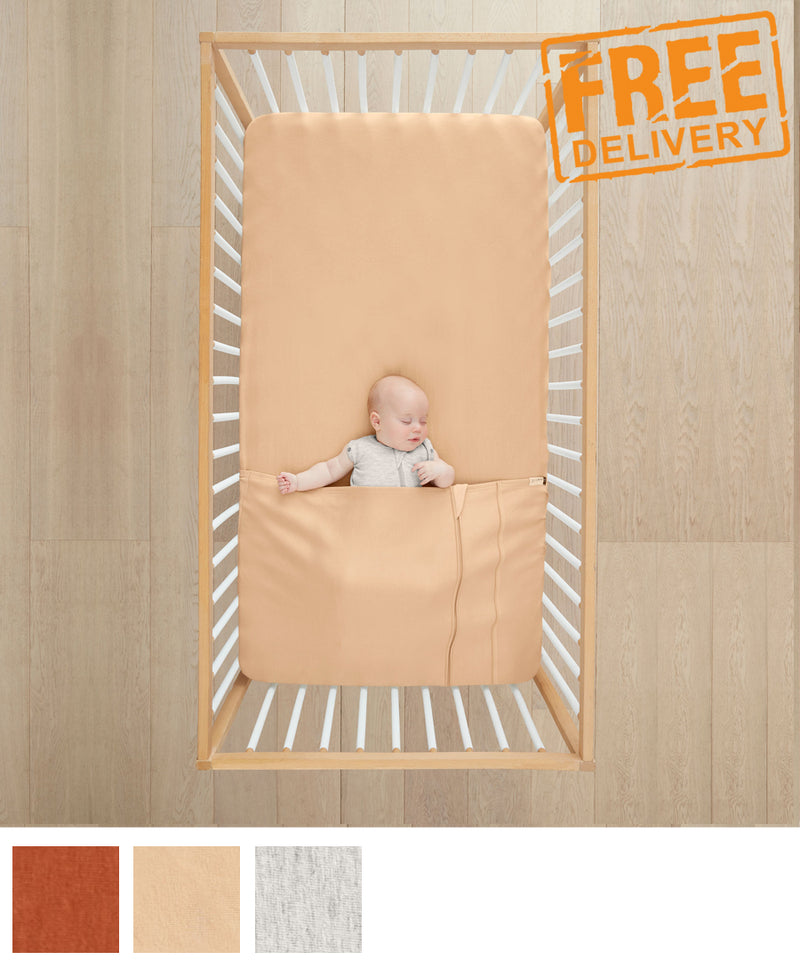 ergoPouch Organic Cot Baby Tuck Sheet - More Colours Available