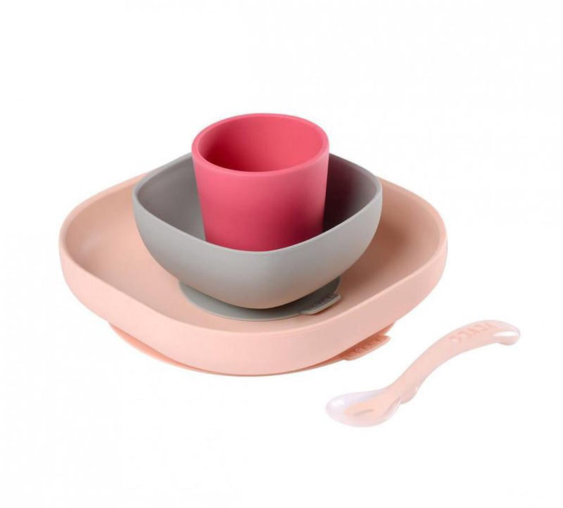 Beaba Silicone Meal Set 4 Piece - More Colours Available