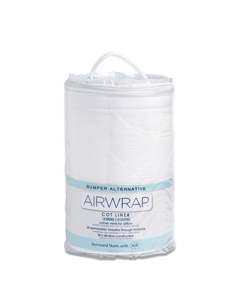 Airwrap Cot Liner Muslin for 2 or 4 Sided Cots - More Colours Available