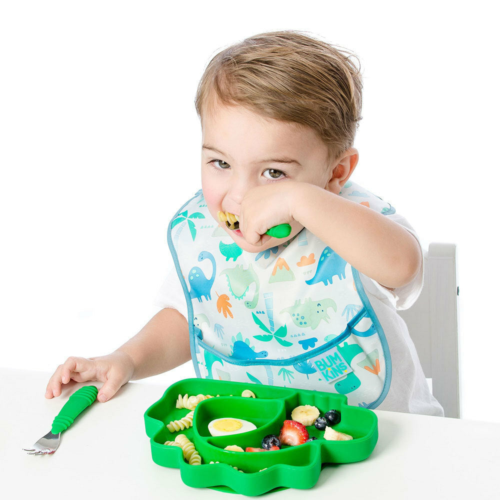 Bumkins Silicone Grip Dish - Dinosaur