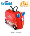 Trunki Ride-On Suitcase - Frank Fire Truck