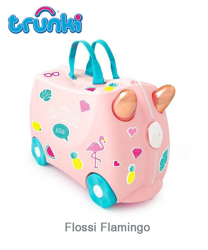 Trunki Ride-On Suitcase - Flossi Flamingo