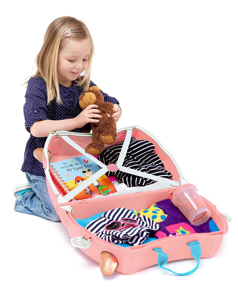 Trunki Ride-On Suitcase - Flossi Flamingo