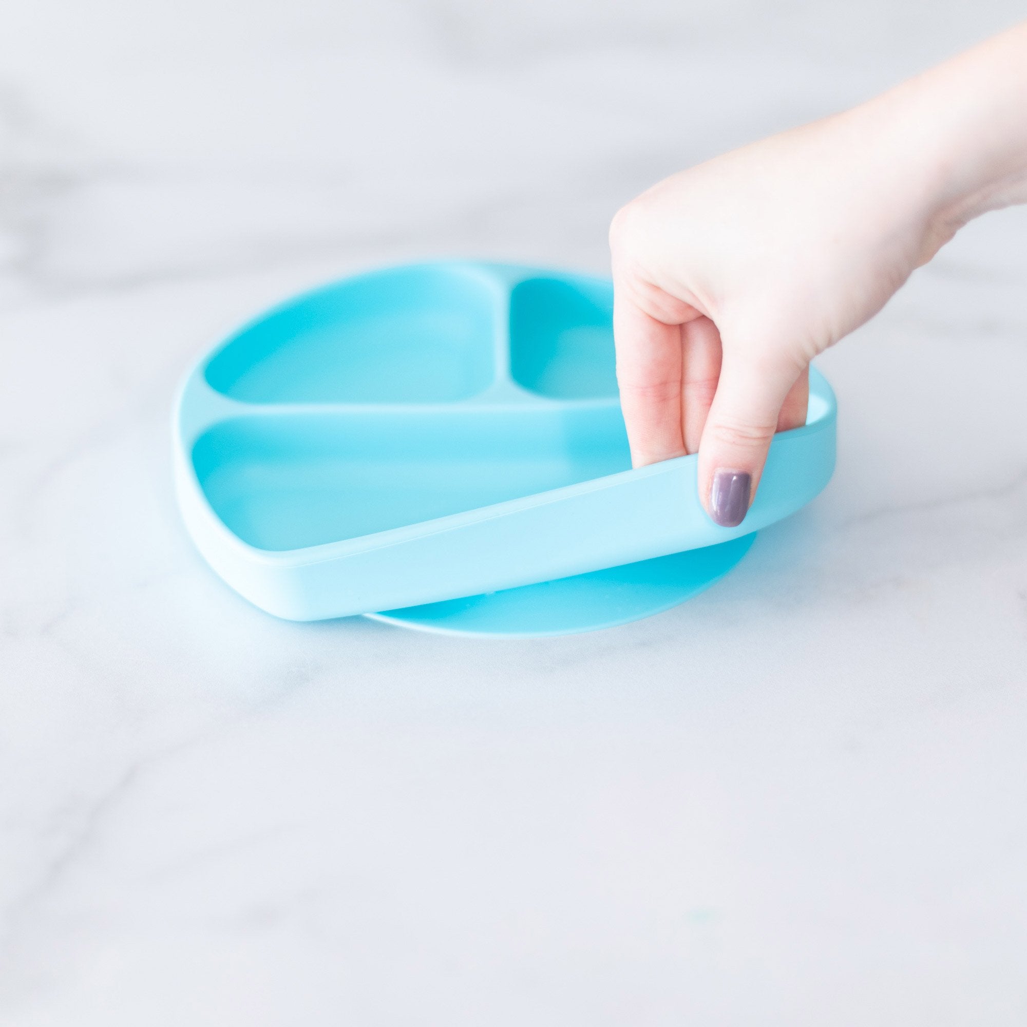 Bumkins Silicone Grip Dish + Chewtensils® Set - Various Colours