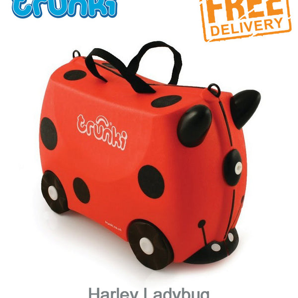 Trunki Ride On Suitcase Harley Ladybug Swaddle Shop