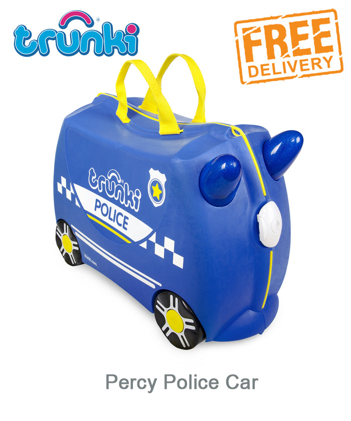 Trunki Ride-On Suitcase - Percy Police Car