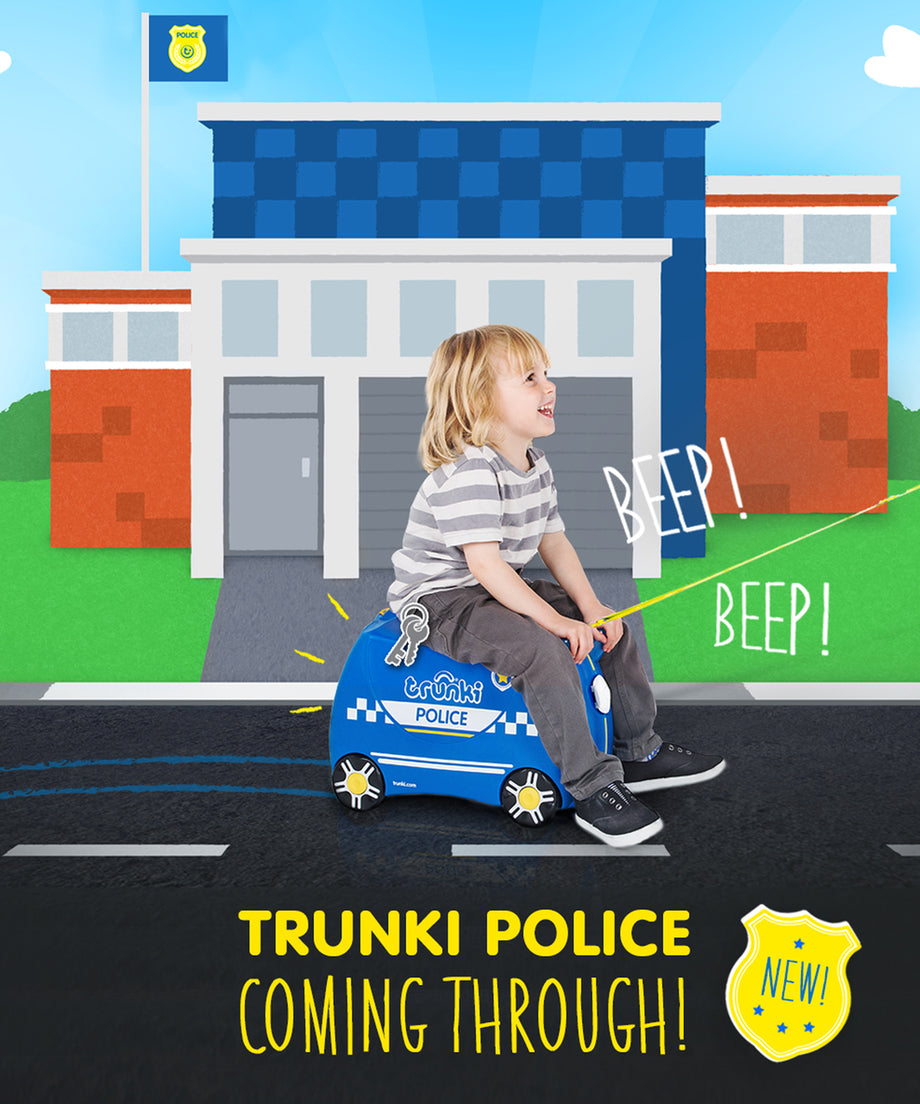 Trunki Ride-On Suitcase - Percy Police Car