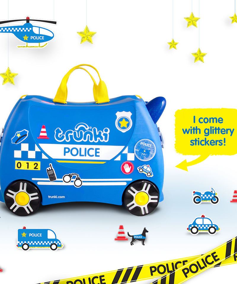 Trunki Ride-On Suitcase - Percy Police Car