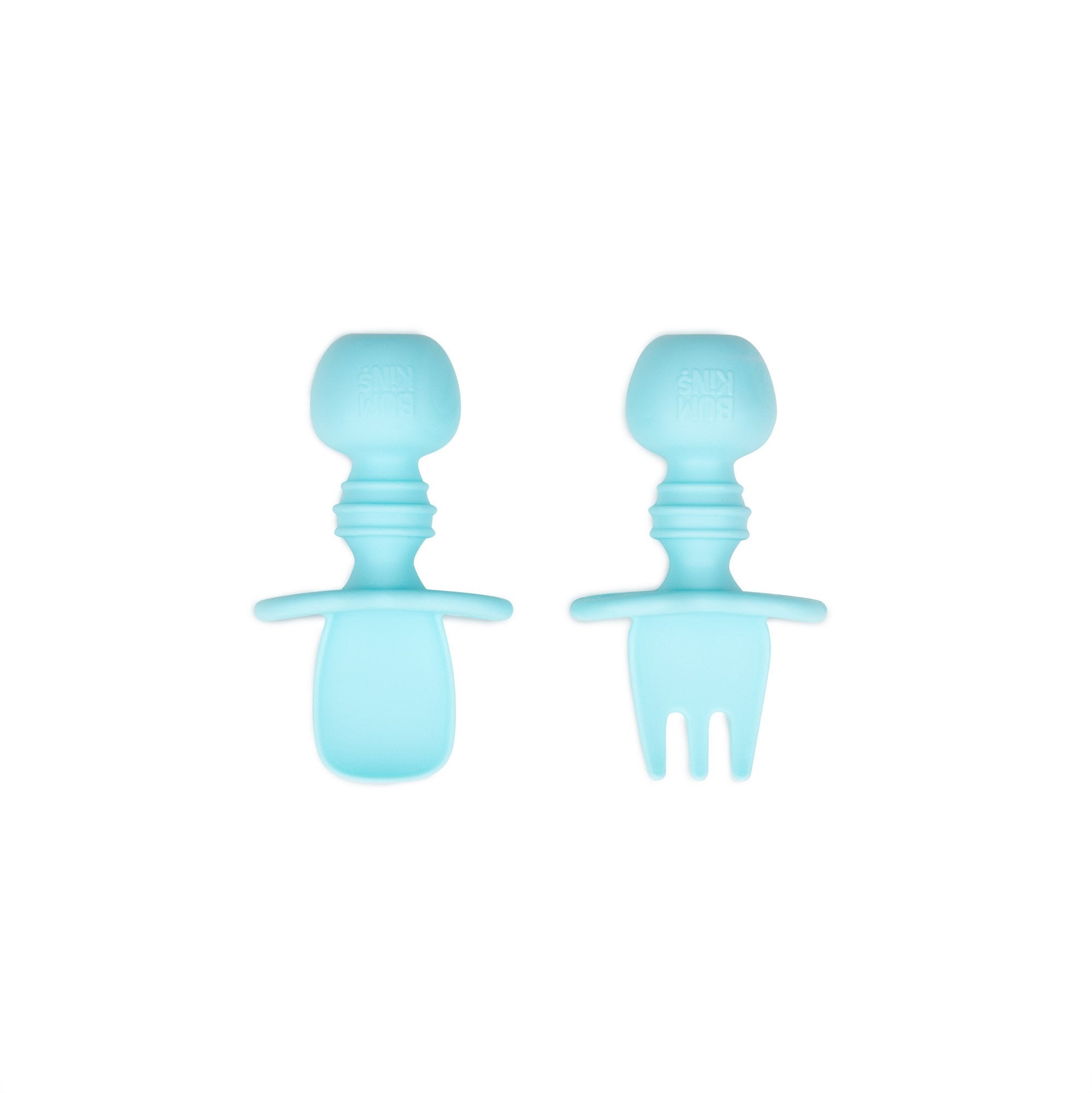 Bumkins Silicone Grip Dish + Chewtensils® Set - Various Colours