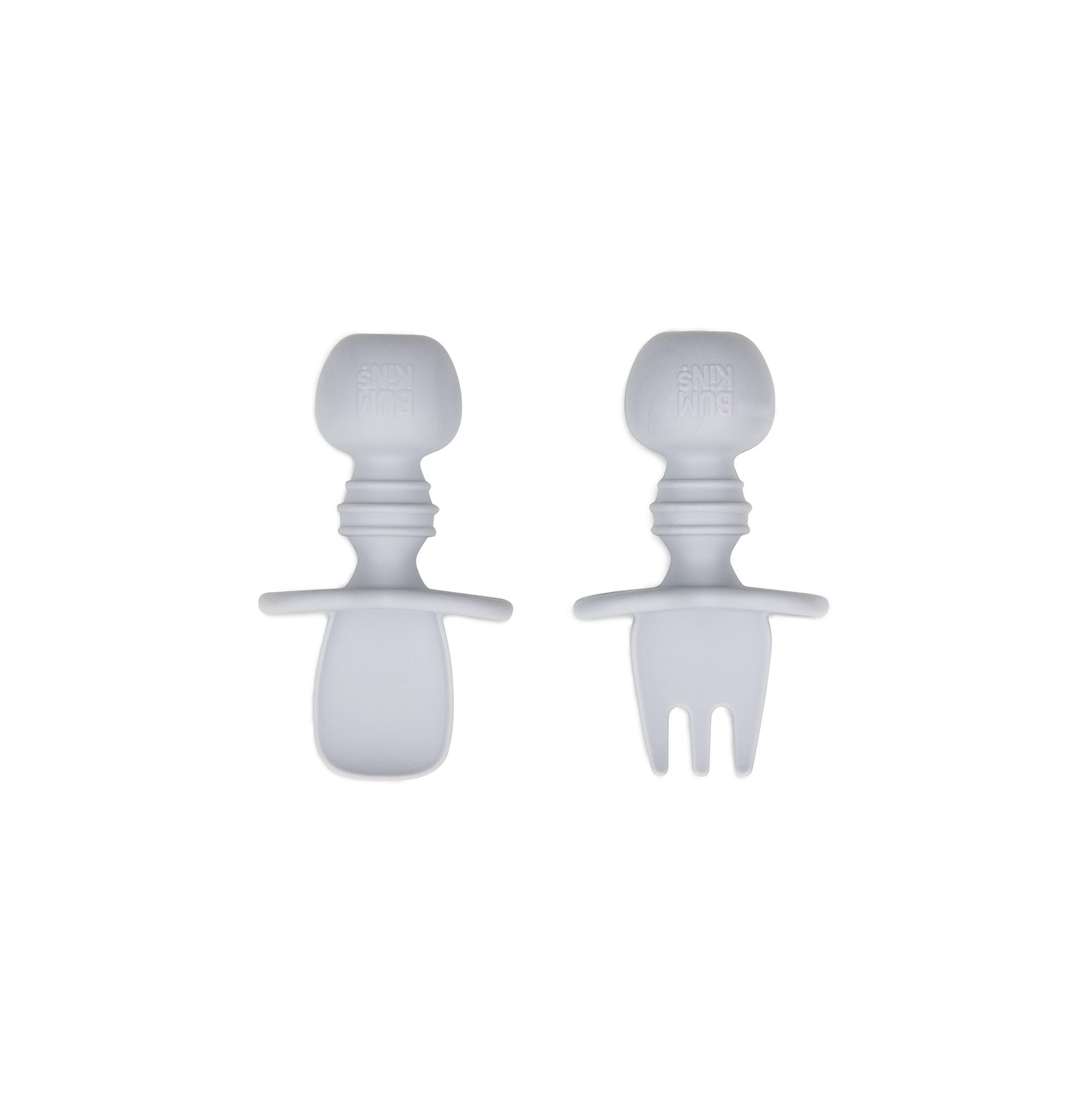 Bumkins Silicone Grip Dish + Chewtensils® Set - Various Colours